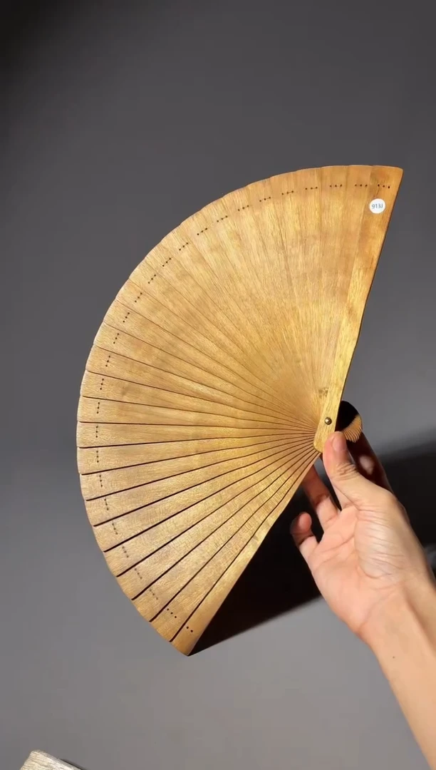 其他楠木（金丝楠）913号21cm小叶桢楠扇子