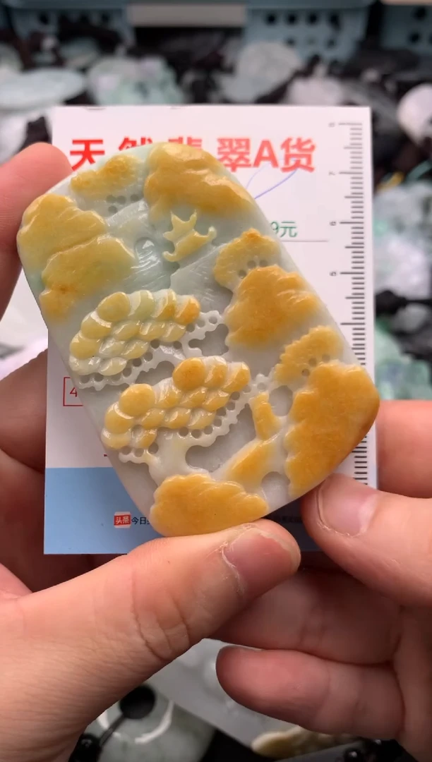 翡翠未镶嵌吊坠(不含链)1