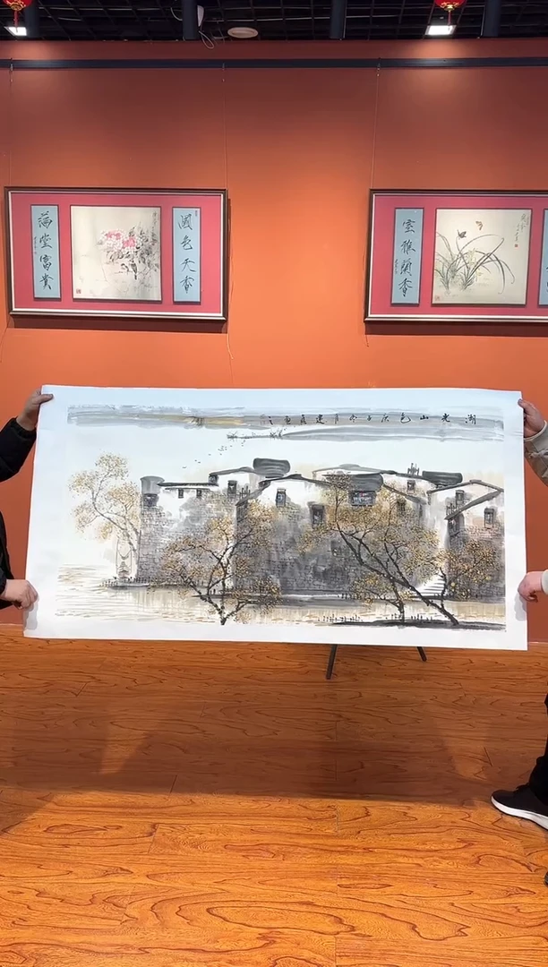 【闪购商品】国画周建真老师绘画作品17-18