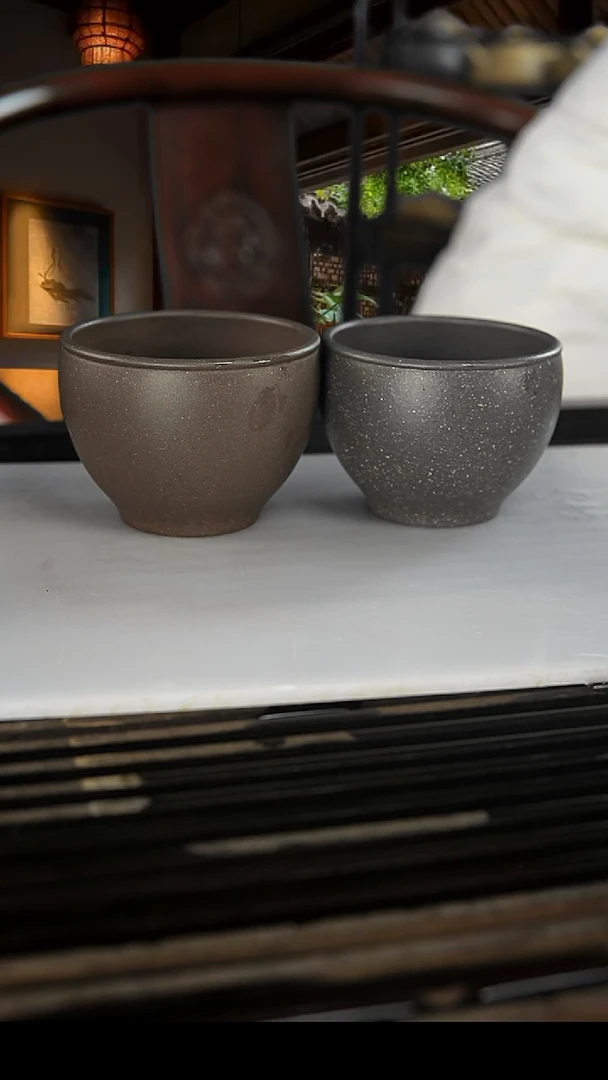 【闪购商品】紫砂茶杯底槽清天青缸杯