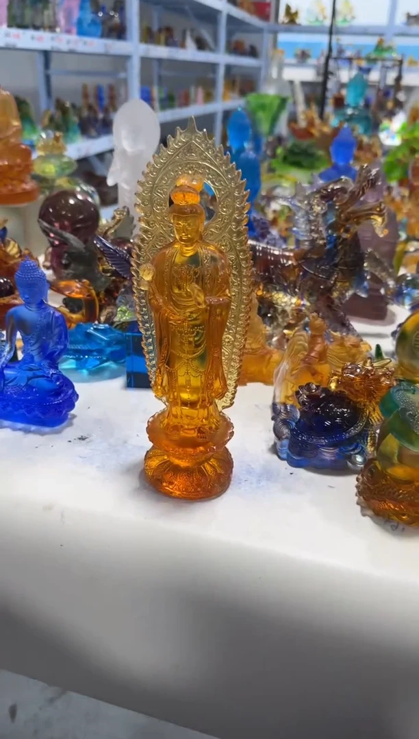 手工艺品琉璃543微瑕纯手工琉璃假一罚十