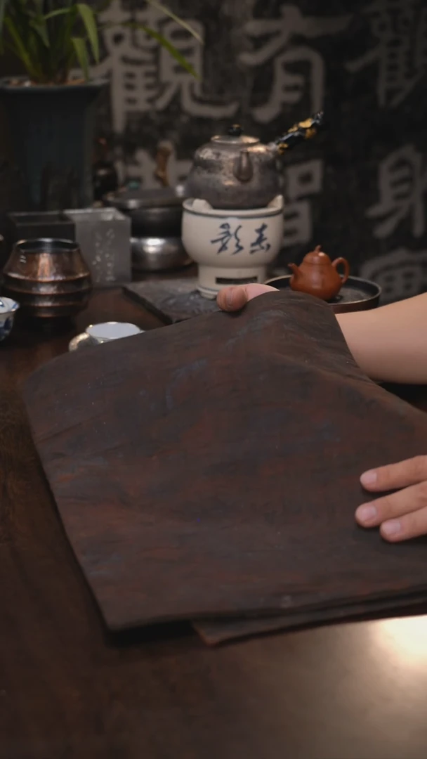 手工亮油布茶席茶配件