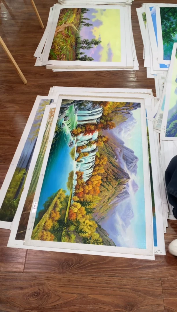 油画【71号】朝鲜原创手绘油画【功勋Ⅰ级画家丨孤品佳作】【顺丰包邮】