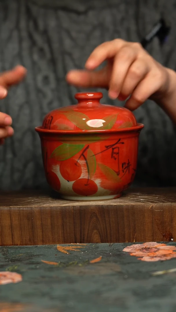 杯釉下彩手工手绘同款陶器