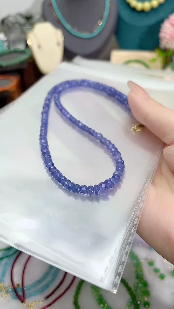 【闪购商品】坦桑石颈饰银S925镶嵌刻399