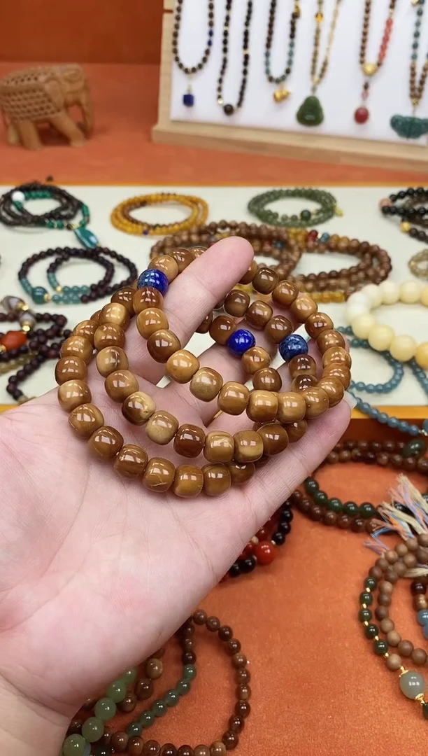 手串库克未镶嵌单圈库克菩提直切青金手串