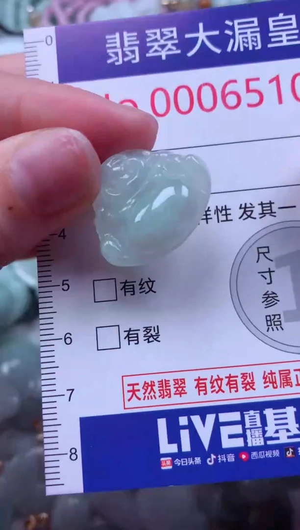 吊坠(不含链)未镶嵌翡翠6510