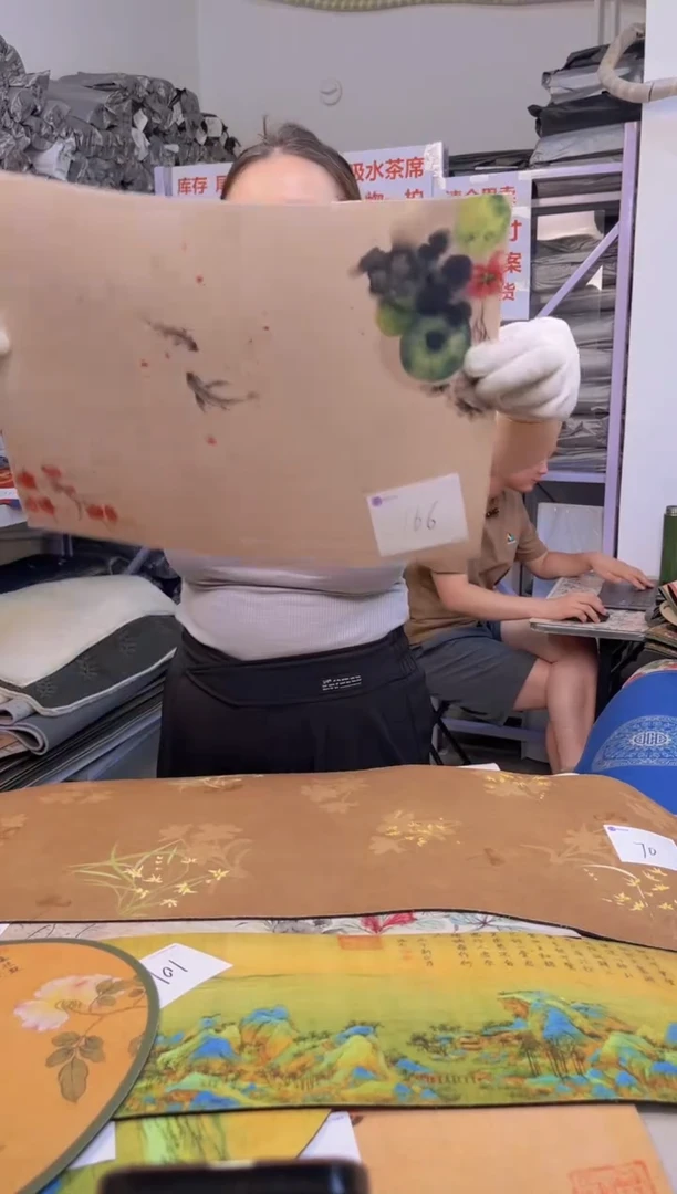 混纺微瑕茶席桌垫-166