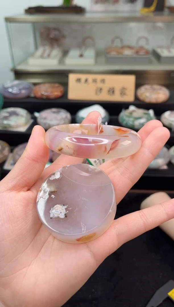 未镶嵌手镯石英质玉56圈口（赠品镯心）36648643