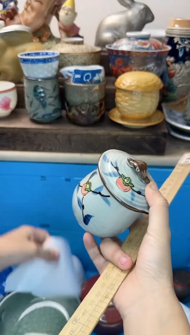 茶杯紫砂燕*635陶艺中古瓷器全场满18米包邮
