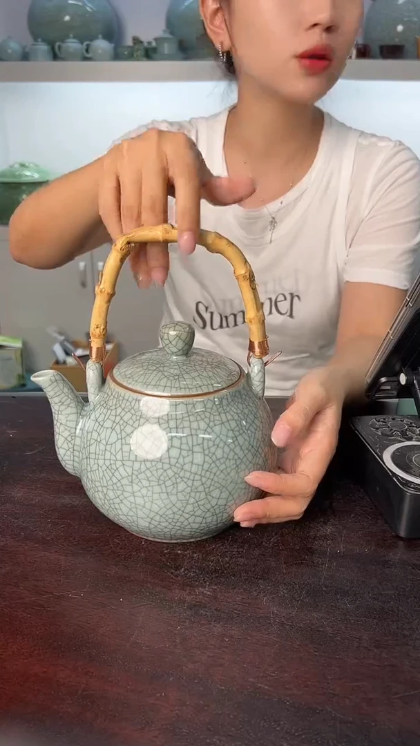 龙泉云间青瓷小米茶器