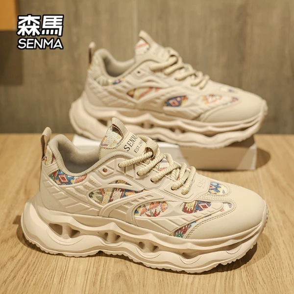 森马男鞋秋季新款厚底增高老爹鞋百搭个性时尚休闲鞋男款运动潮鞋