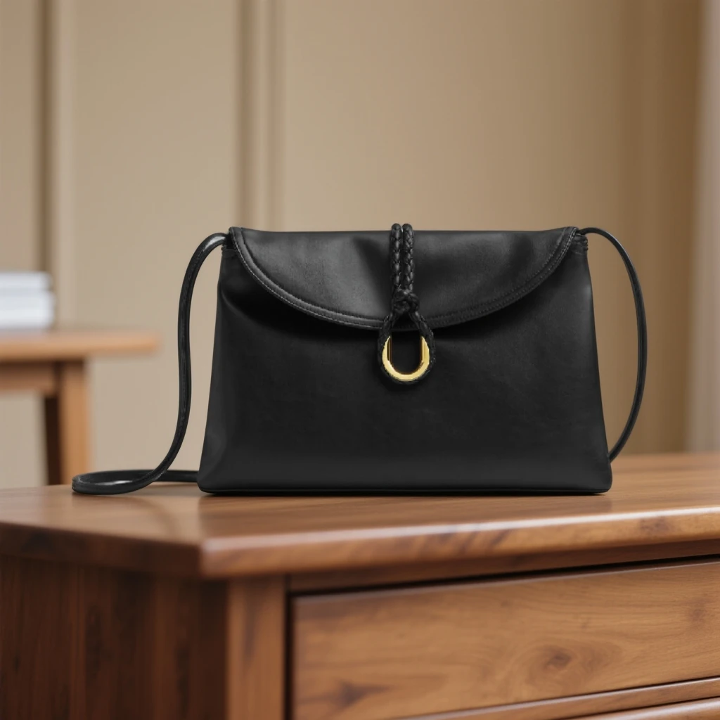 苏苏【V-利贝塔】Liberta 内外进口头层牛皮  金属U扣 信封 斜挎包