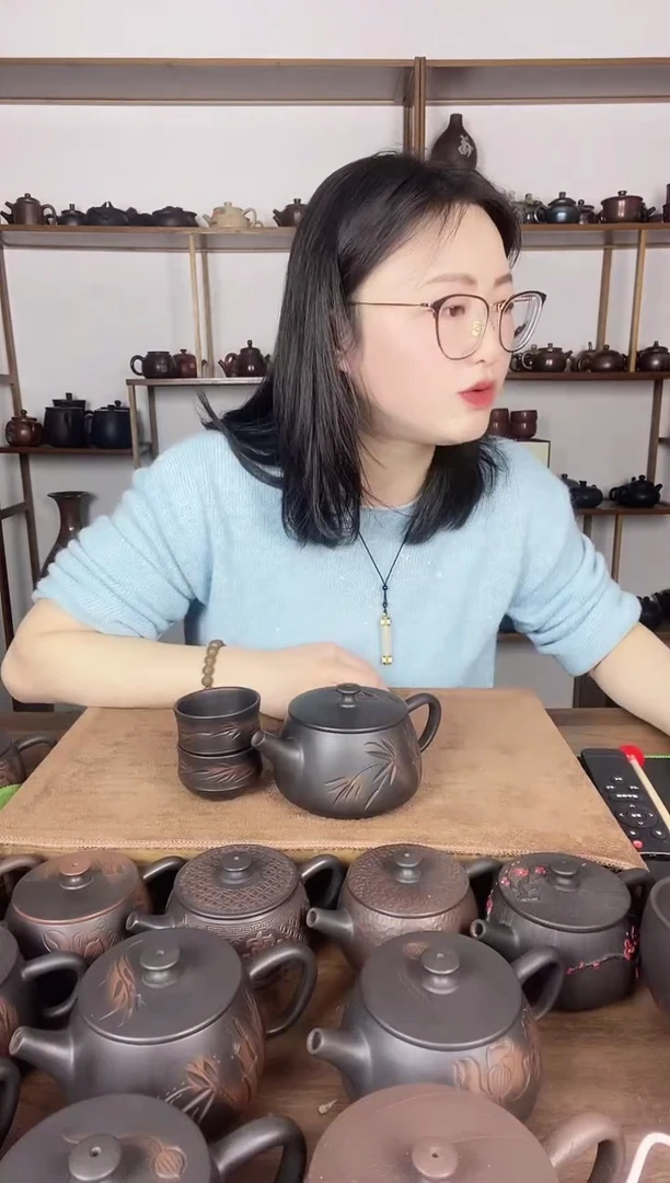 【闪购商品】建水紫陶竹子400cc+2客人杯