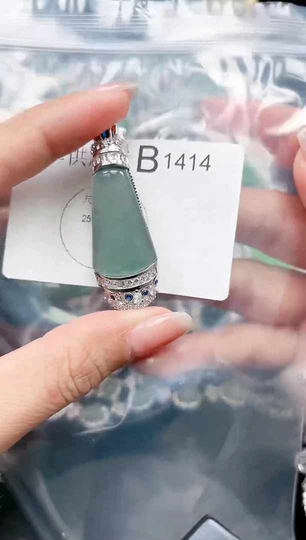 【闪购商品】翡翠颈饰未镶嵌赠皮绳1414