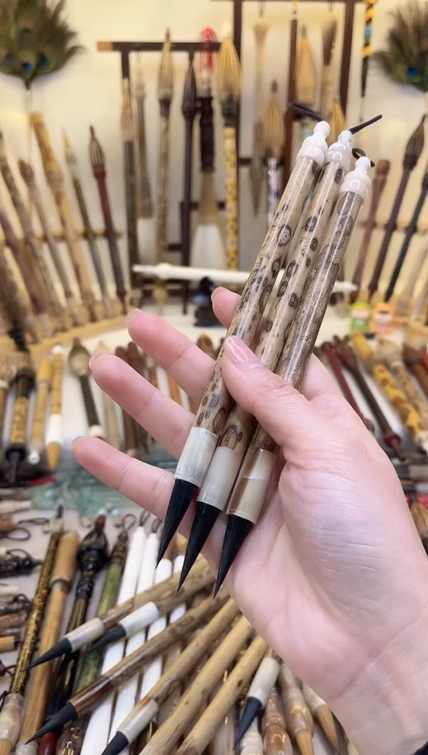 【清水试笔，拒绝蘸墨】墨琳笔庄毛笔3支