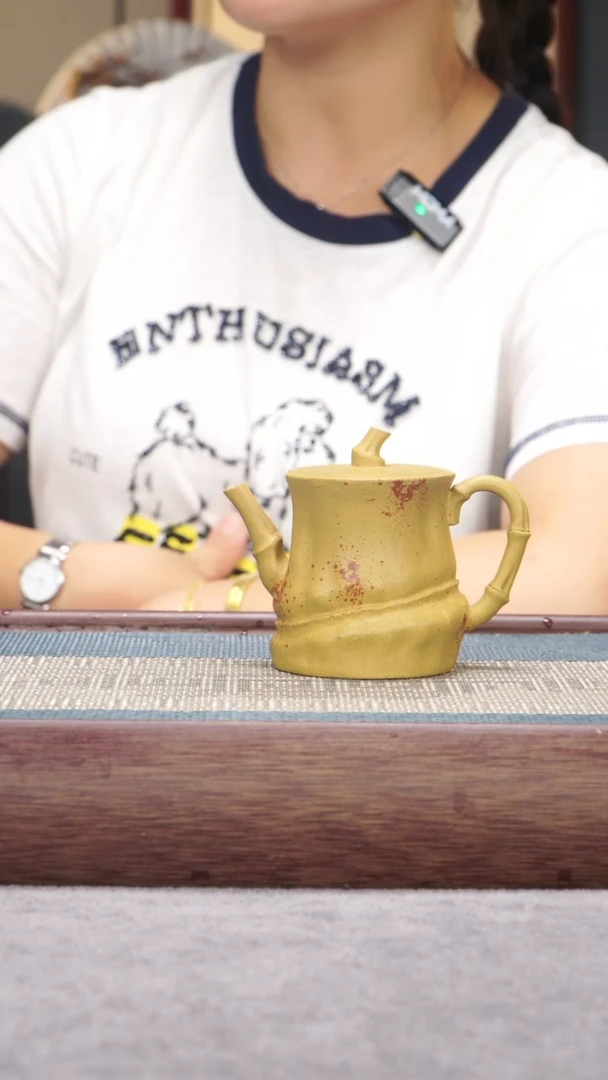茶壶紫砂段泥竹节