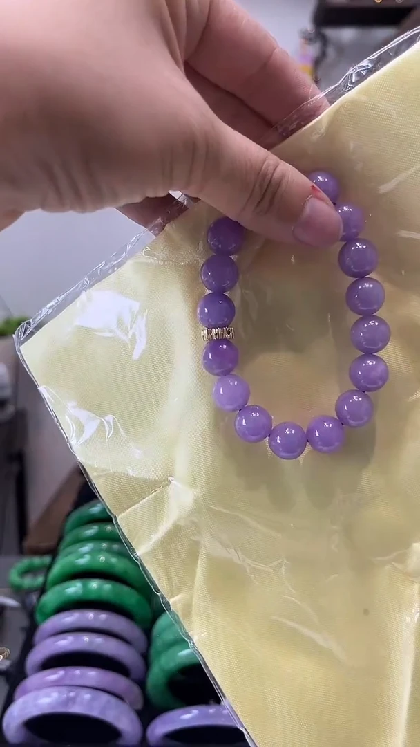 【闪购商品】砖雕闪105 紫罗兰手串