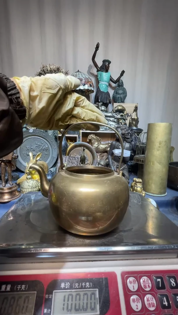 琉璃手工艺品回流铜器摆件实物为准