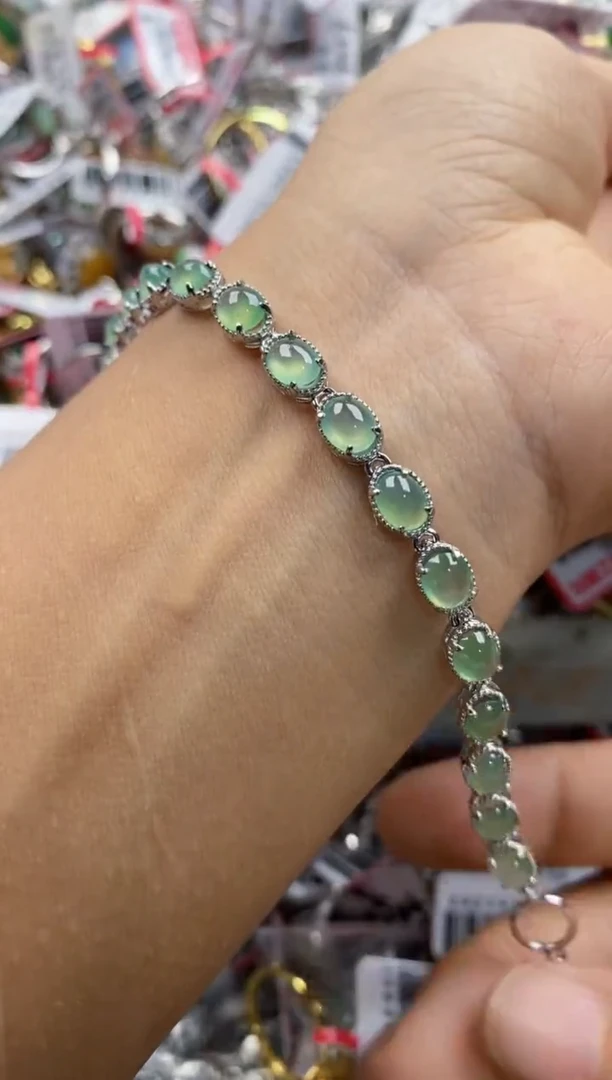 银S925镶嵌戒指翡翠222              5