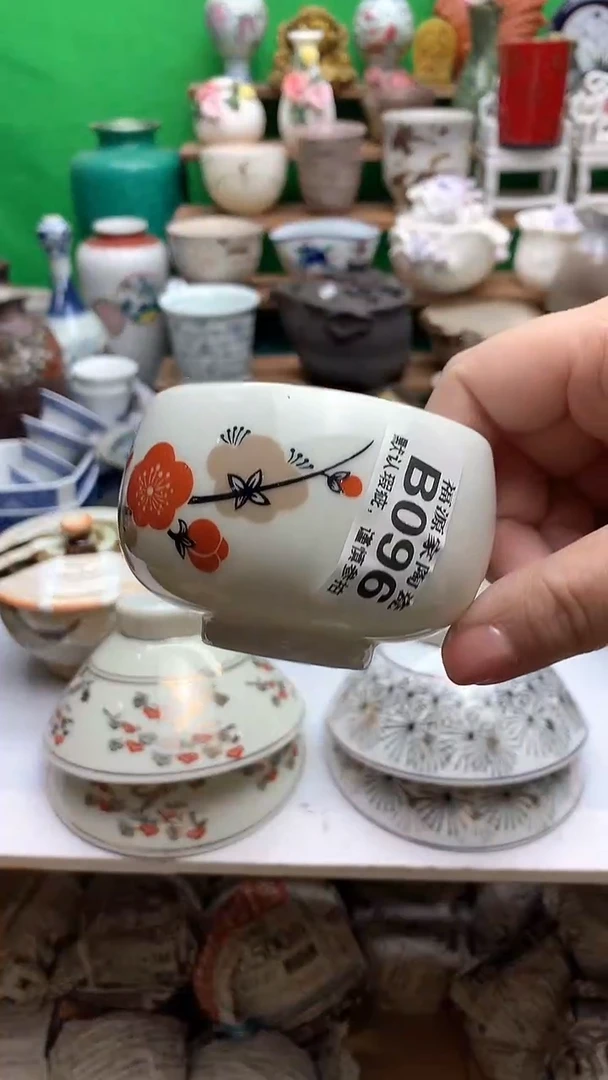 【闪购商品】盖碗海外回流瓷器