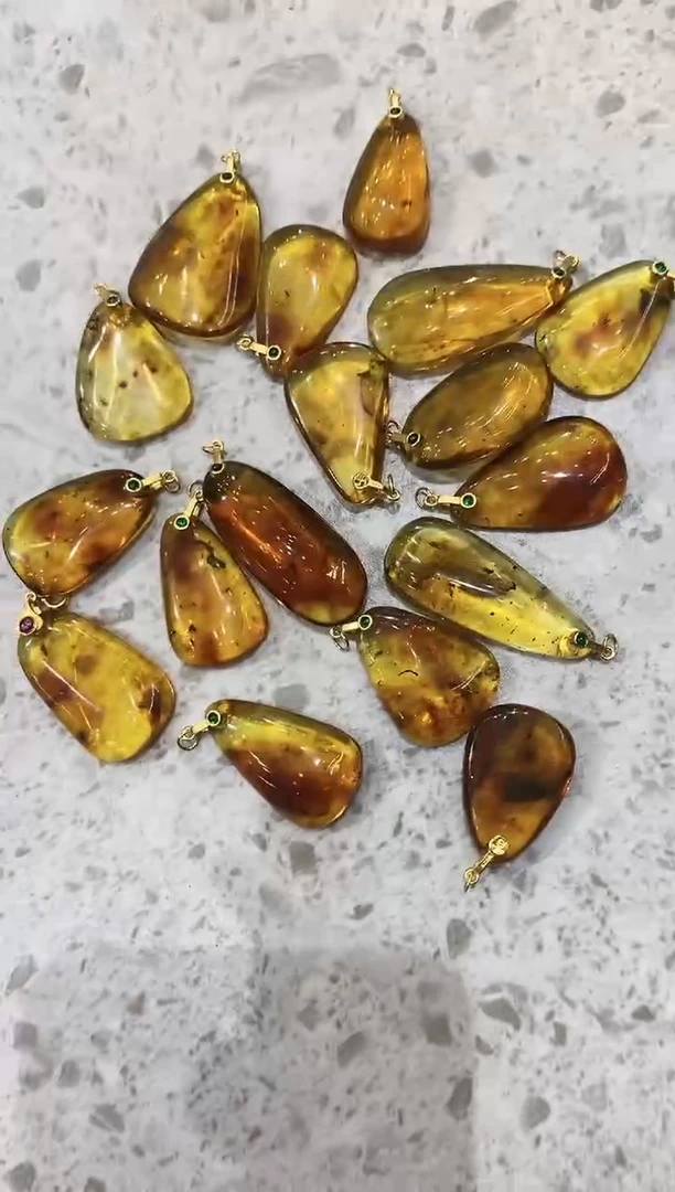 未镶嵌颈饰琥珀多样性发一