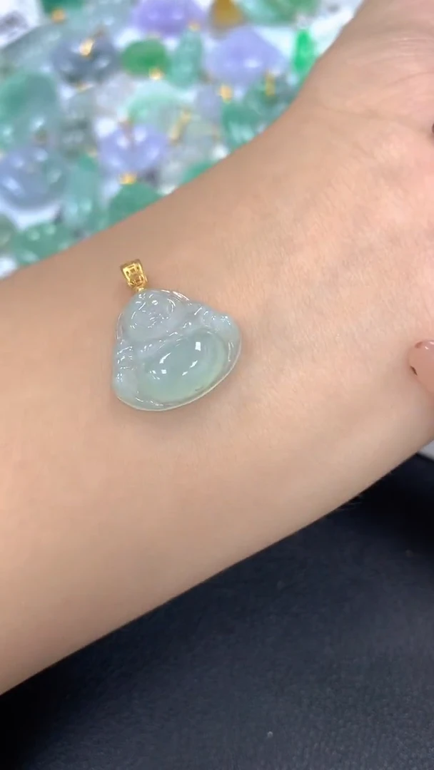 颈饰银S925镶嵌翡翠a货假一赔三支持复检百元上9元证书费自理