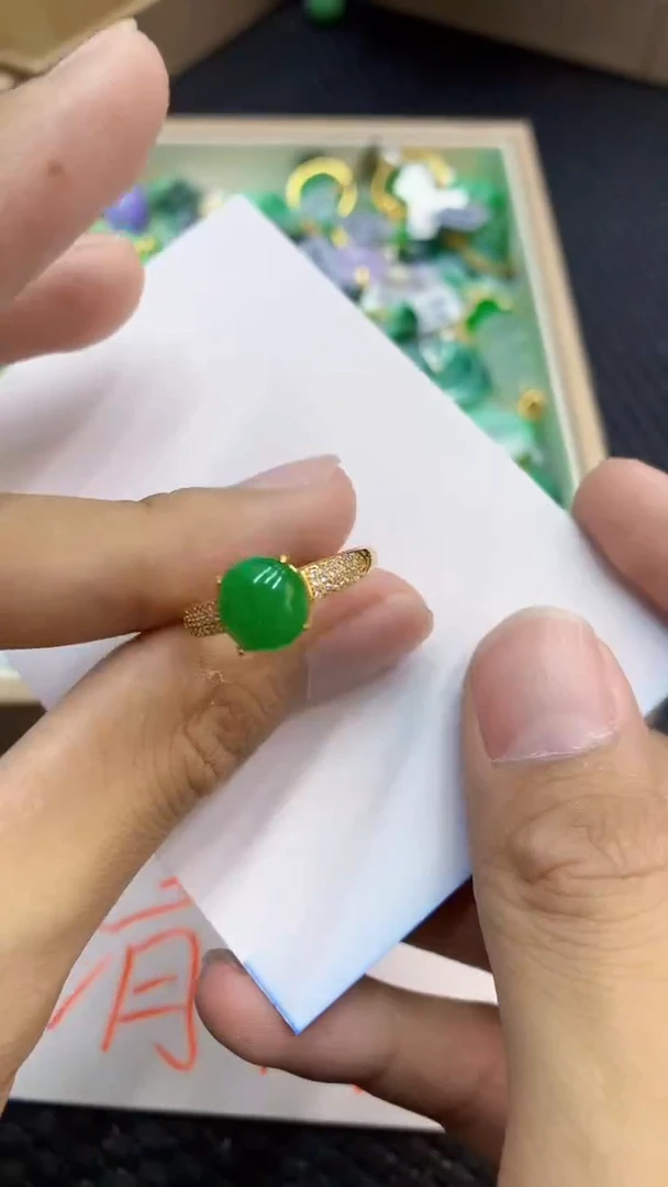 翡翠未镶嵌颈饰             1