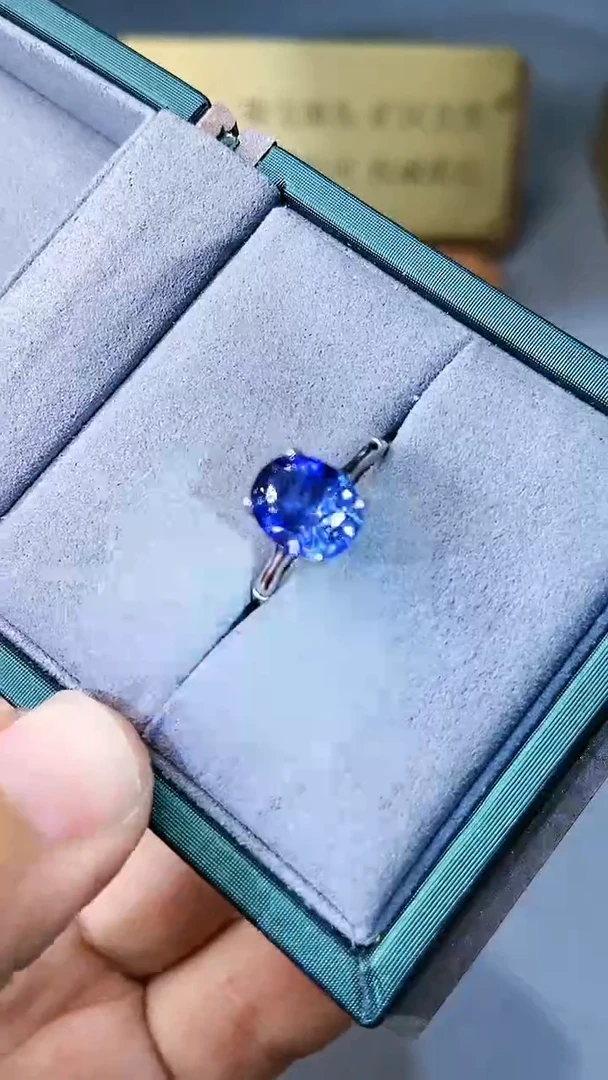 【闪购商品】蓝宝石戒指银S925镶嵌354