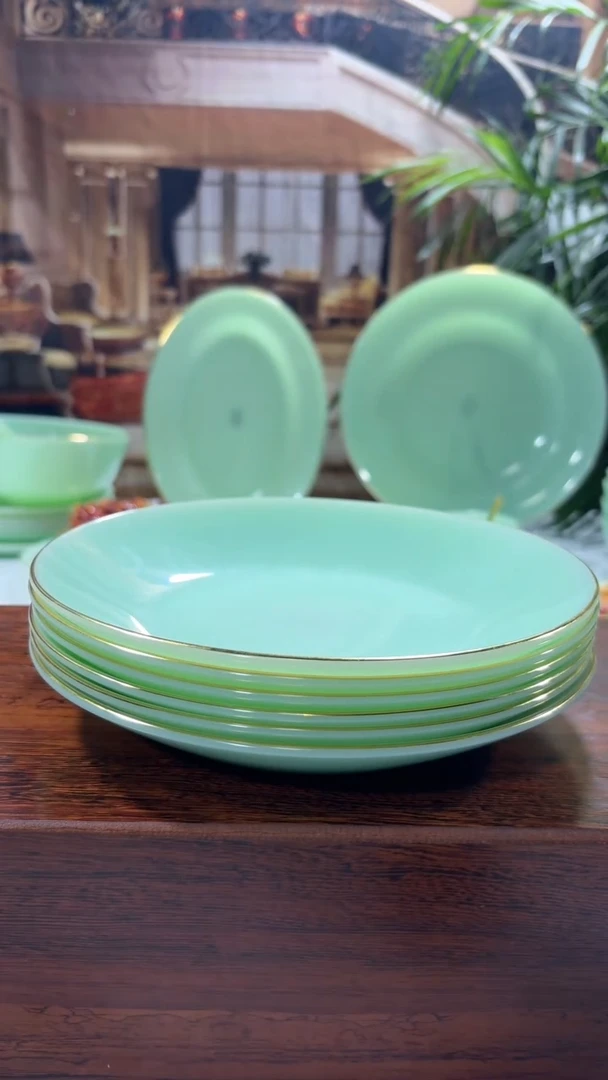 【闪购商品】....8英寸深盘6个  玉瓷【贝美】
