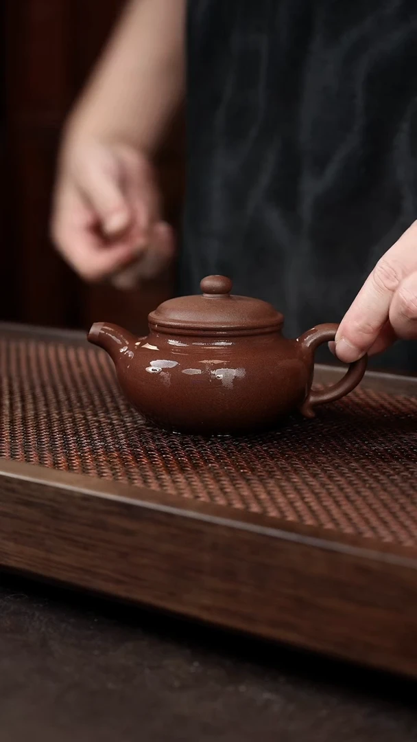 茶壶紫砂紫泥永福莲子