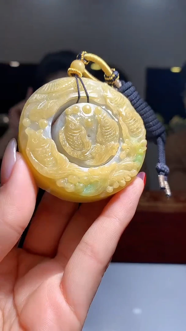 【闪购商品】定制翡翠未镶嵌1002hm-毛货挂件30