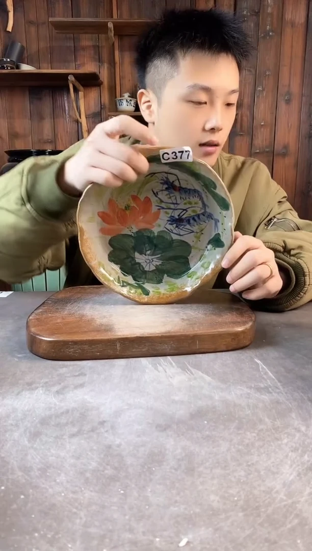碗377，手工手绘，超值陶瓷！