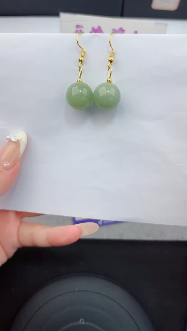 东陵石未镶嵌耳坠555嗨购微色差T