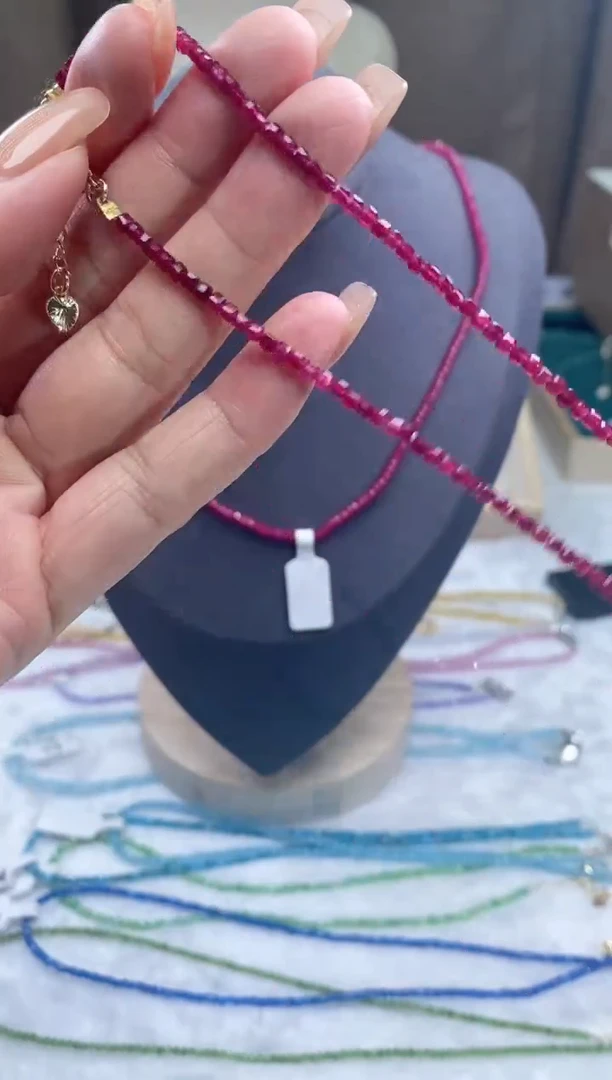 【闪购商品】红宝石颈饰14K金镶嵌诗颜珠宝甄选SYZB63