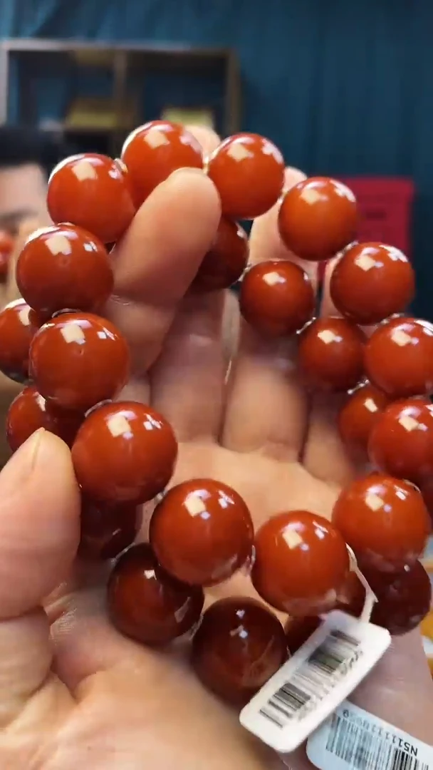 手串琥珀未镶嵌蜜蜡圆珠手串（多样性发其一）