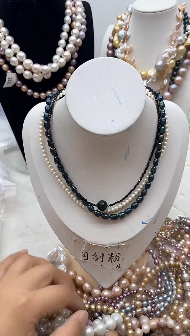 【闪购商品】淡水珍珠颈饰钛钢147