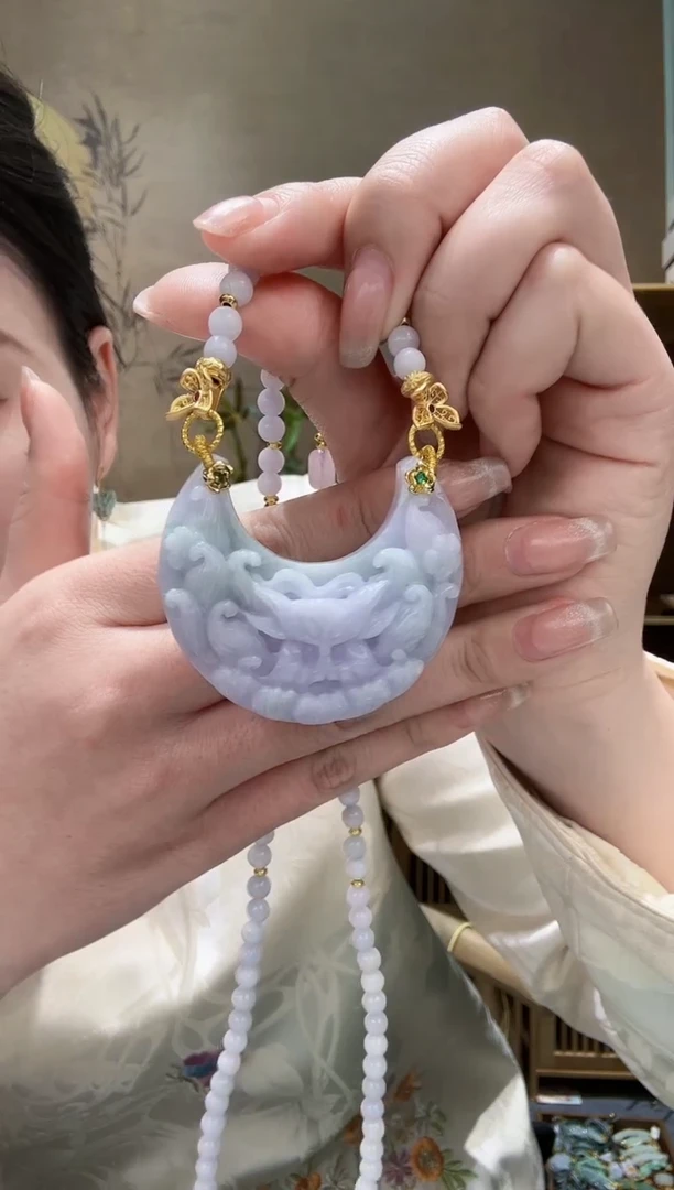 【闪购商品】翡翠耳饰未镶嵌吊坠