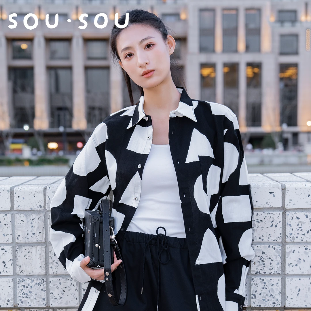 SOU・SOU20/20棉长袖衬衫2025春 #59201