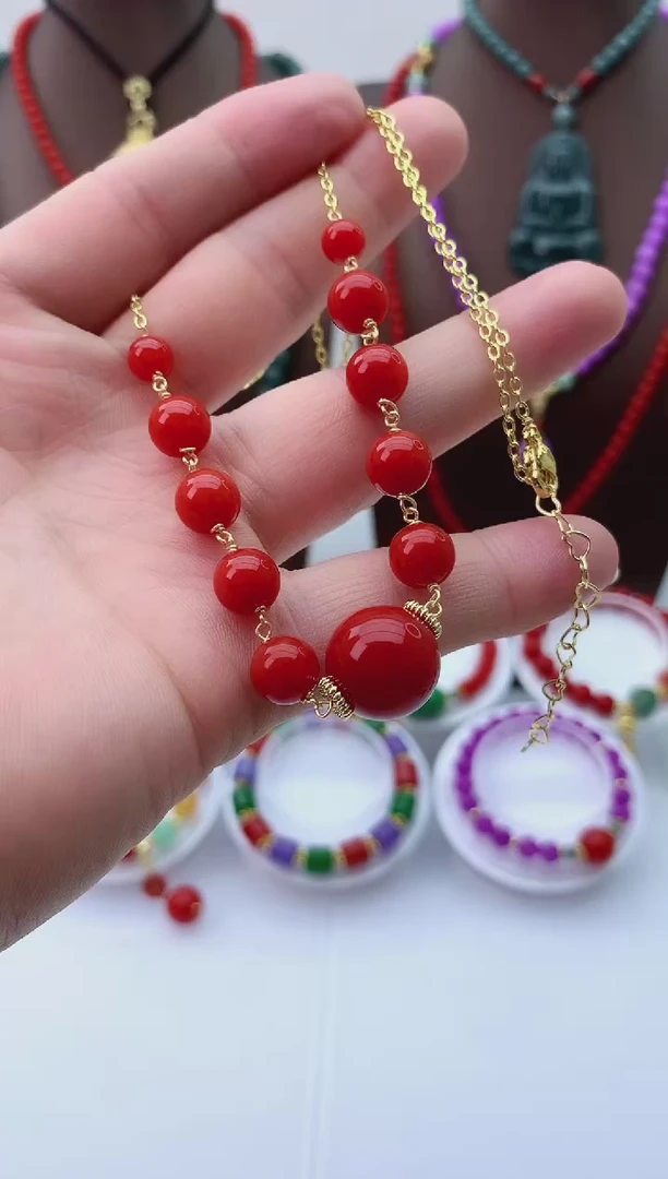 【闪购商品】翡翠颈饰14K金镶嵌D261项链