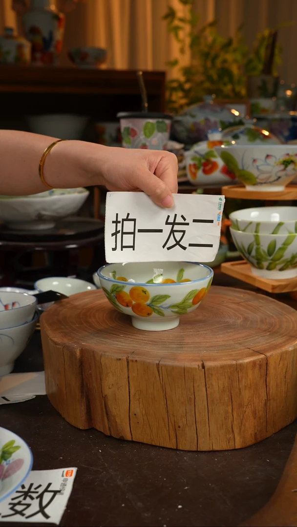 陶瓷景德镇高温釉下手绘陶瓷