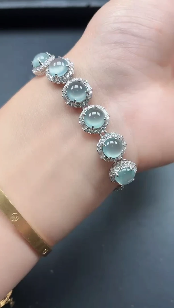 银S925镶嵌戒指翡翠111