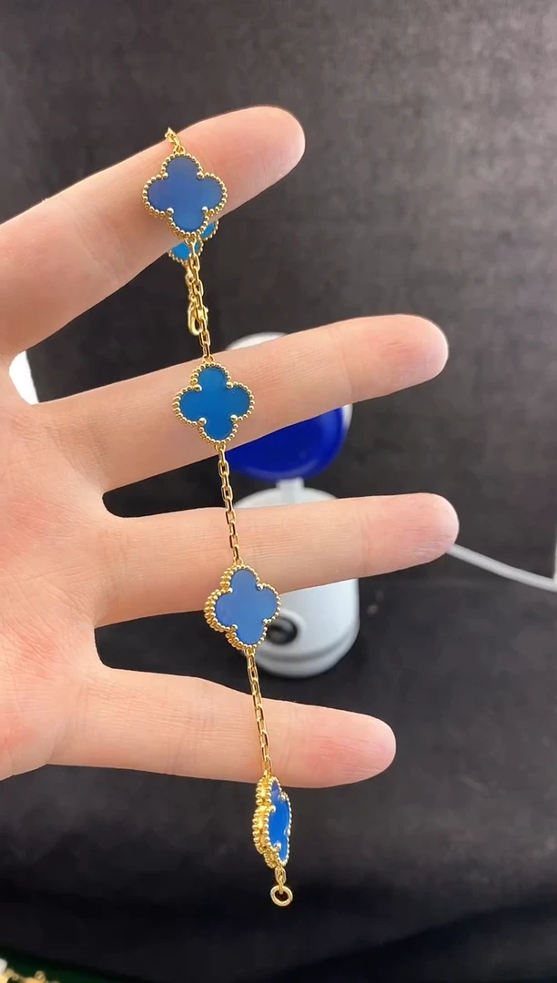 【闪购商品】玛瑙/玉髓手链18K金镶嵌.