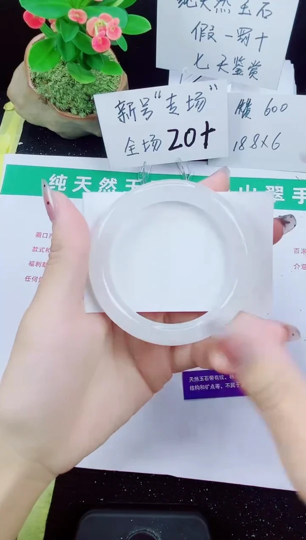 未镶嵌手镯石英质玉46-54/55/56