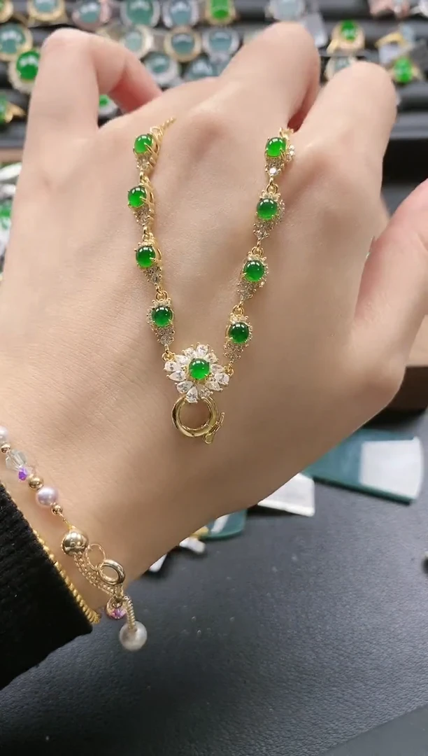 【闪购商品】翡翠戒指银S925镶嵌5151-5