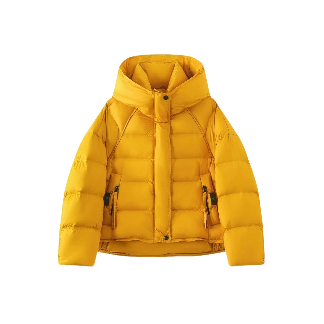 【小太阳】高奢升级版御寒-加厚时尚百搭连帽面包女款羽绒服5826