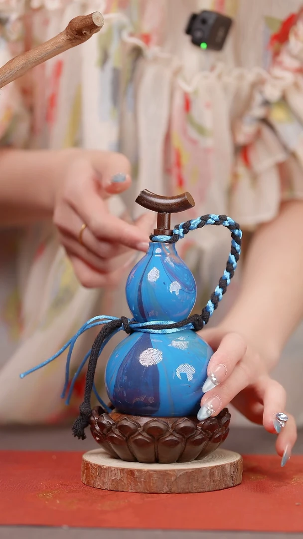 1446号大漆葫芦手捻车挂脖挂挂件