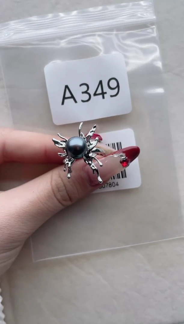 【闪购商品】海水珍珠戒指银S925镶嵌A349