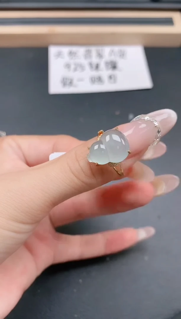 银S925镶嵌戒指翡翠11111