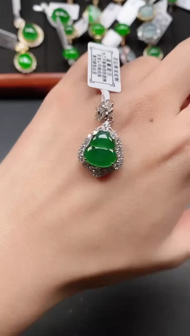 银S925镶嵌戒指翡翠111